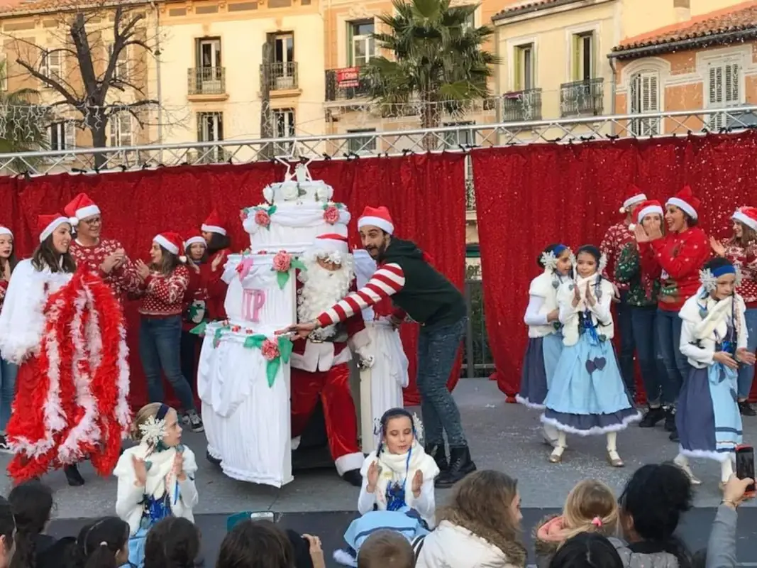 Père Noël spectacle en groupe