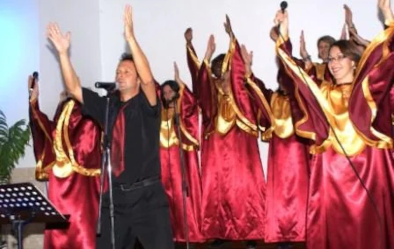 Chorale gospel en pleine performance