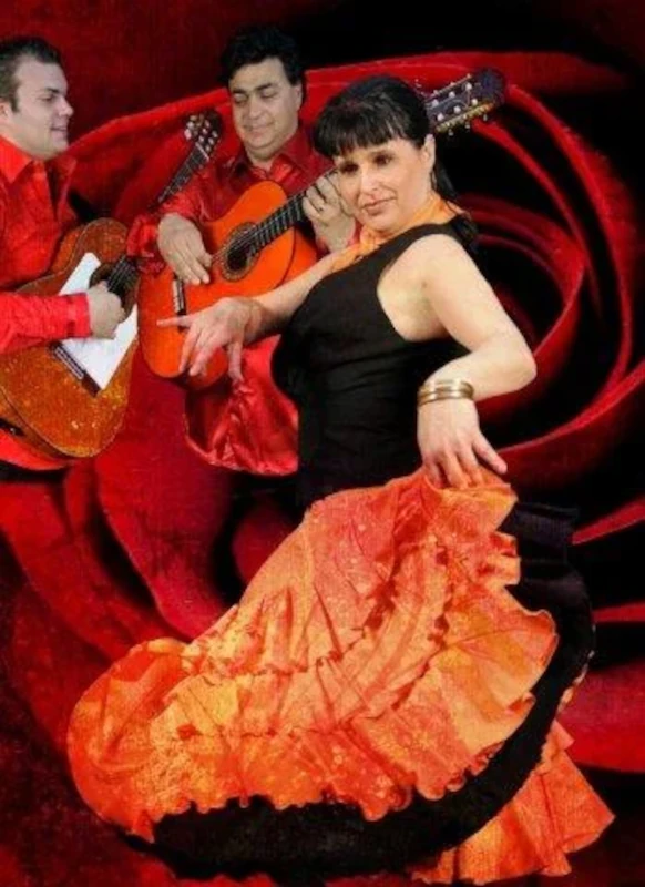 Danseuse et musiciens de flamenco