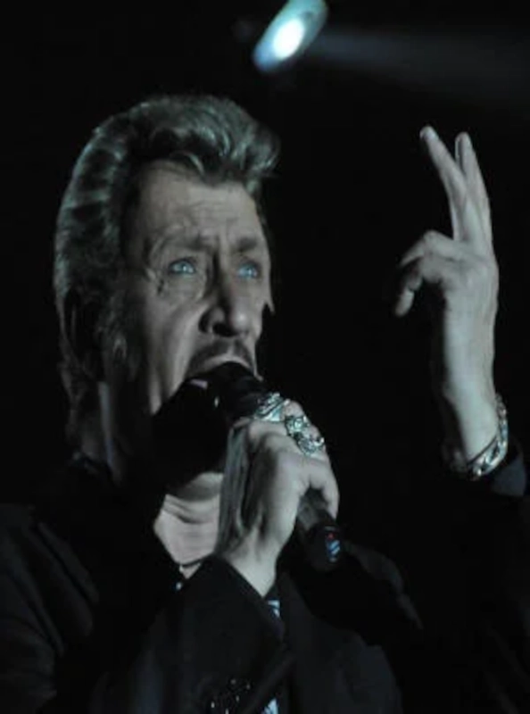 Sosie de Johnny Hallyday sur scène